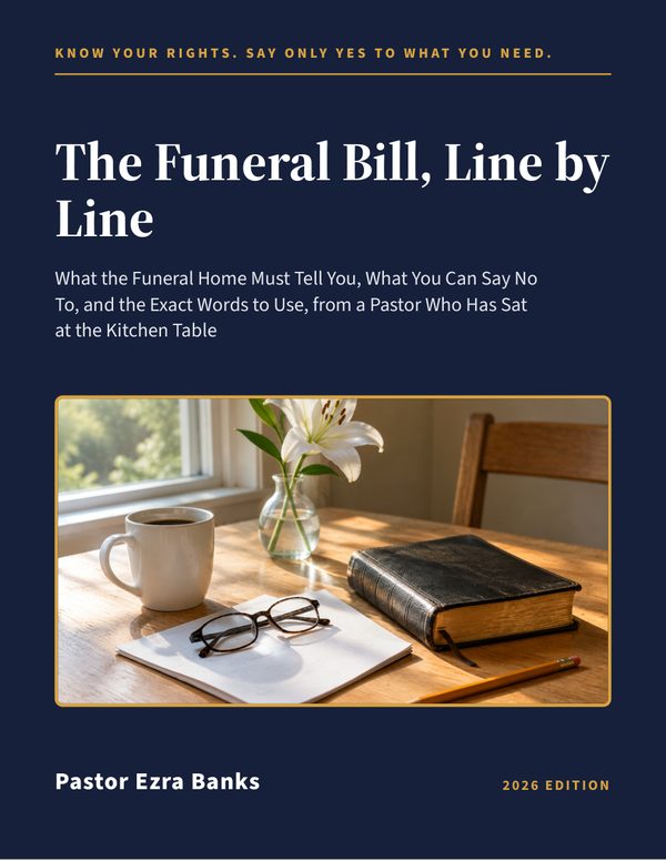 The Funeral Bill, Line by Line